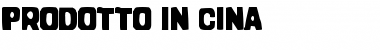 Download Prodotto In Cina Regular Font Title Preview