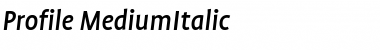 Download Profile Medium Italic Font Title Preview