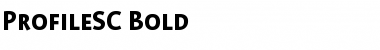 Download ProfileSC Bold Font Title Preview