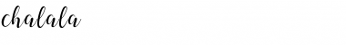 Download chalala script Font Title Preview