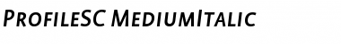 Download ProfileSC Medium Font Title Preview