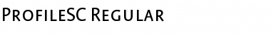 Download ProfileSC Regular Font Title Preview