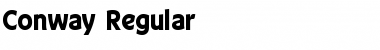 Download Conway Regular Font Title Preview