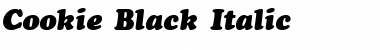 Download Cookie Black Italic Font Title Preview