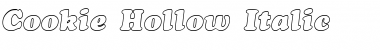 Download Cookie Hollow Italic Font Title Preview