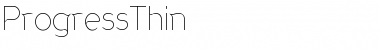 Download ProgressThin Regular Font Title Preview