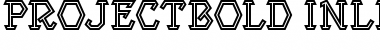 Download ProjectBold Inline Regular Font Title Preview