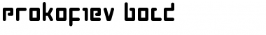 Download Prokofiev Bold Bold Font Title Preview