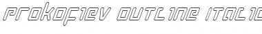 Download Prokofiev Outline Italic Italic Font Title Preview