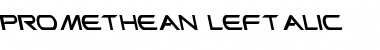 Download Promethean Leftalic Regular Font Title Preview