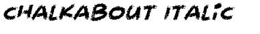 Download Chalkabout Italic Font Title Preview