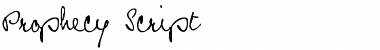 Download Prophecy Script Regular Font Title Preview