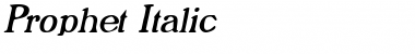 Download Prophet Italic Font Title Preview