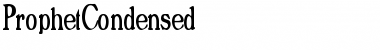 Download ProphetCondensed Regular Font Title Preview