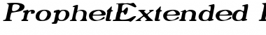 Download ProphetExtended Italic Font Title Preview