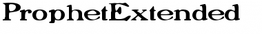 Download ProphetExtended Regular Font Title Preview
