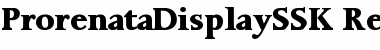 Download ProrenataDisplaySSK Regular Font Title Preview
