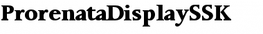 Download ProrenataDisplaySSK Regular Font Title Preview