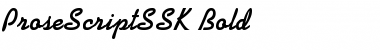 Download ProseScriptSSK Bold Font Title Preview