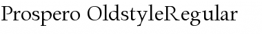 Download Prospero OldstyleRegular Font Title Preview