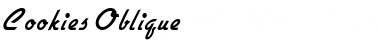 Download Cookies Oblique Font Title Preview