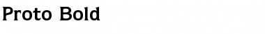 Download Proto Bold Font Title Preview