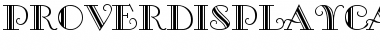 Download ProverDisplayCapsSSK Regular Font Title Preview
