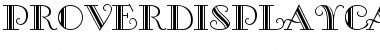 Download ProverDisplayCapsSSK Regular Font Title Preview
