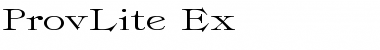 Download ProvLite Ex Regular Font Title Preview