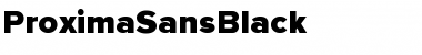Download ProximaSansBlack Regular Font Title Preview