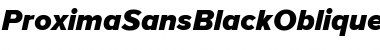 Download ProximaSansBlackOblique Regular Font Title Preview