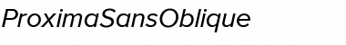 Download ProximaSansOblique Regular Font Title Preview