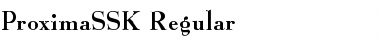 Download ProximaSSK Regular Font Title Preview