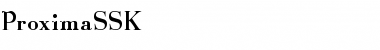 Download ProximaSSK Regular Font Title Preview