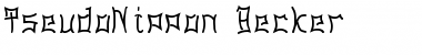 Download PseudoNippon Becker Bold Font Title Preview