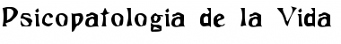 Download Psicopatologia de la Vida Cotidiana Regular Font Title Preview