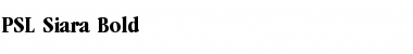 Download PSL-Siara Bold Font Title Preview