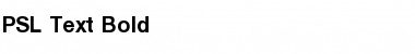 Download PSL-Text Bold Font Title Preview