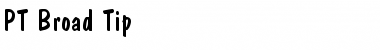Download PT Broad Tip Normal Font Title Preview