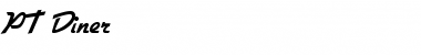 Download PT Diner Normal Font Title Preview