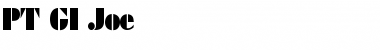 Download PT GI Joe Normal Font Title Preview