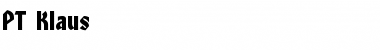 Download PT Klaus Normal Font Title Preview