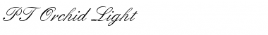 Download PT Orchid Light Normal Font Title Preview