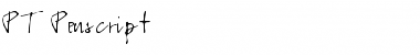 Download PT Penscript Normal Font Title Preview