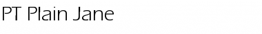 Download PT Plain Jane Normal Font Title Preview
