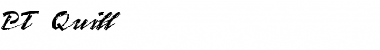 Download PT Quill Normal Font Title Preview