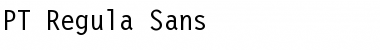 Download PT Regula Sans Normal Font Title Preview