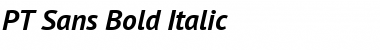Download PT Sans Bold Italic Font Title Preview