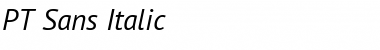Download PT Sans Italic Font Title Preview