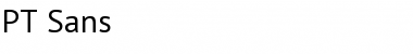Download PT Sans Regular Font Title Preview